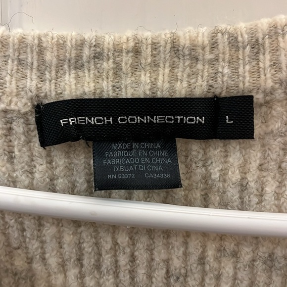 Men’s French Connection Aries Fisherman Sweater - Picture 3 of 4